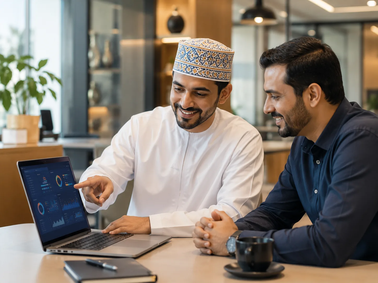 A Kays IT consultant supporting a business owner in Oman