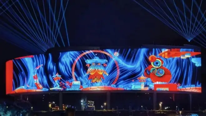 BOE rental and staging LED display at a live event