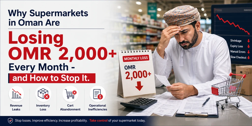 Why Supermarkets in Oman Are Losing OMR 2,000+ Every Month, and How to Stop It
