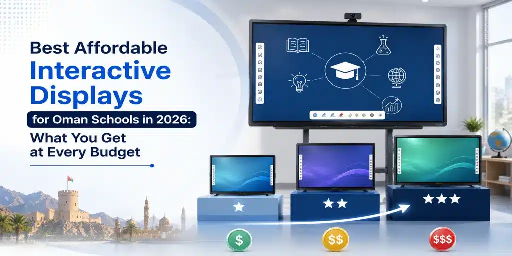 Best affordable interactive displays for Oman schools 2026